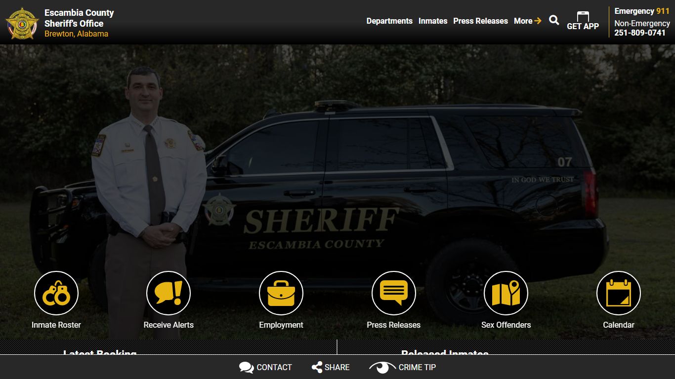 Inmate Roster (261) - Escambia County Sheriff, AL